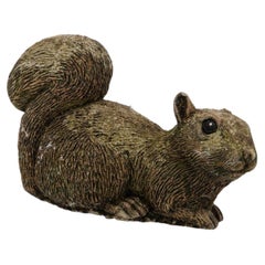 Composite Stone Squirrel Garden Ornament, English 20th Century