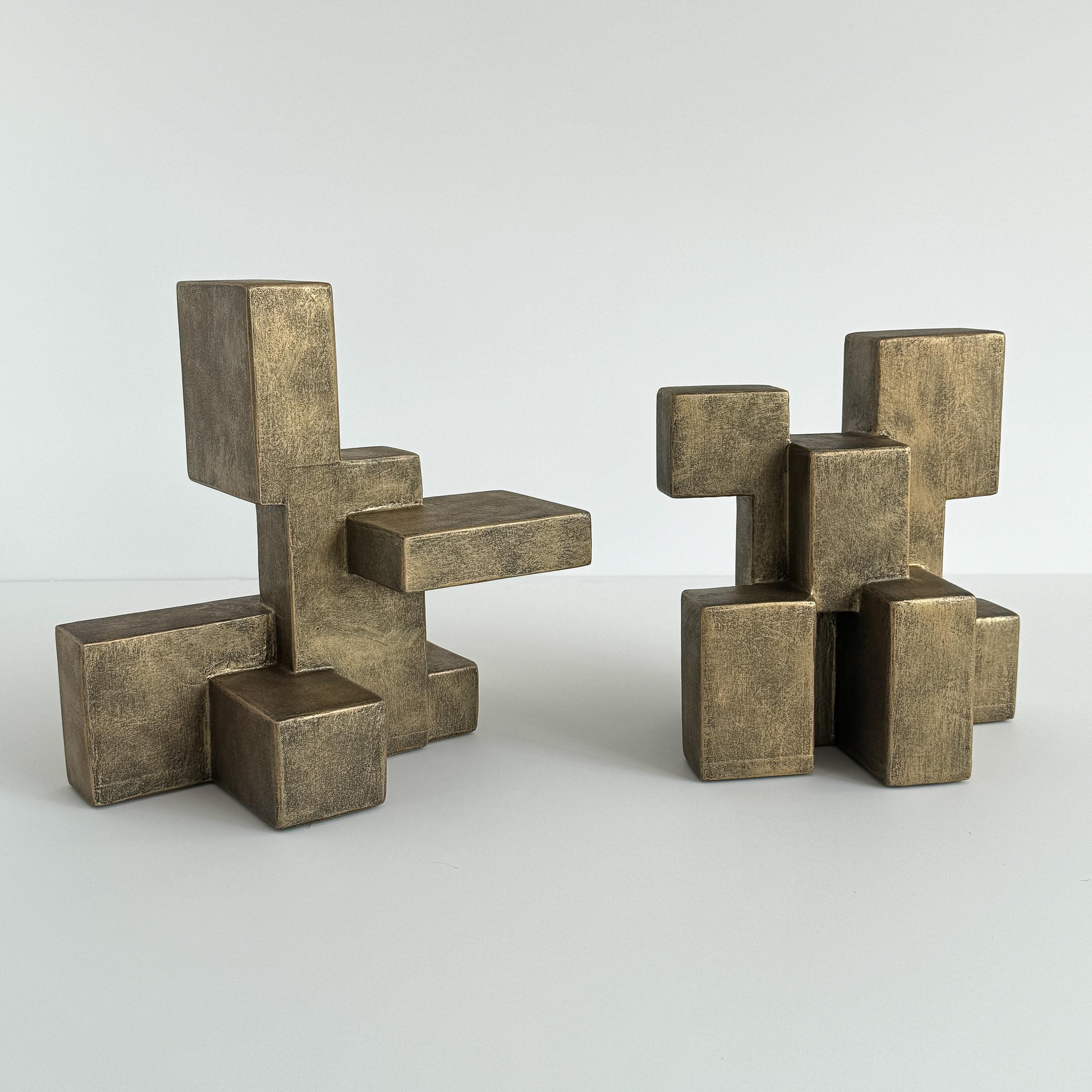 Kubistische abstrakte Skulptur „Composition 202.2“ von Dan Schneiger im Angebot 9