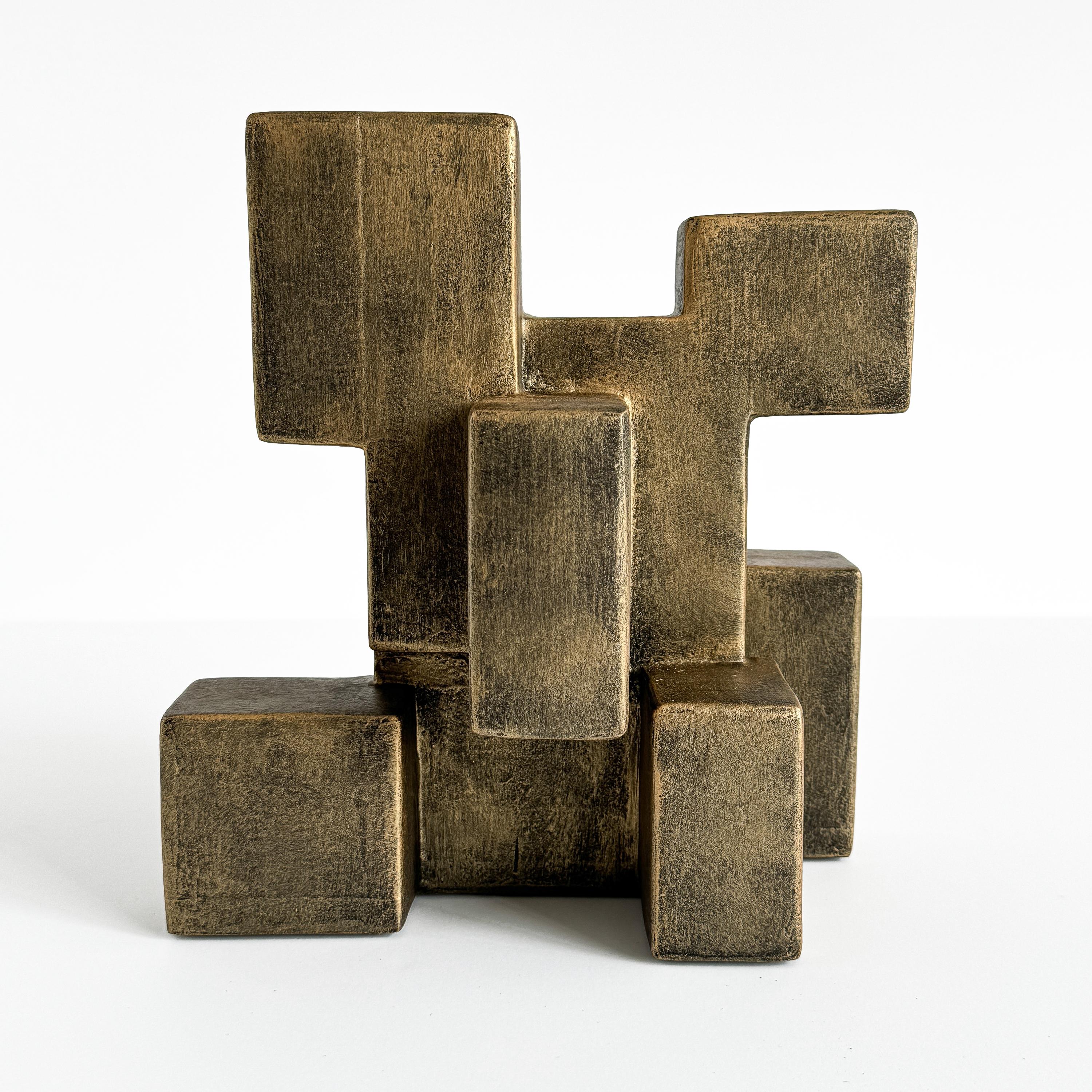 Kubistische abstrakte Skulptur „Composition 202.3“ von Dan Schneiger (Schaumstoff) im Angebot
