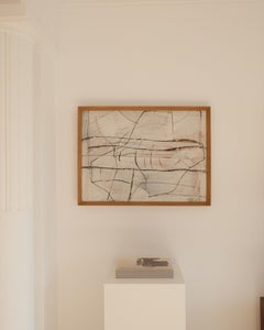 Composition Abstraite by Istvan Fisch, Mixed Media on Paper, 1981