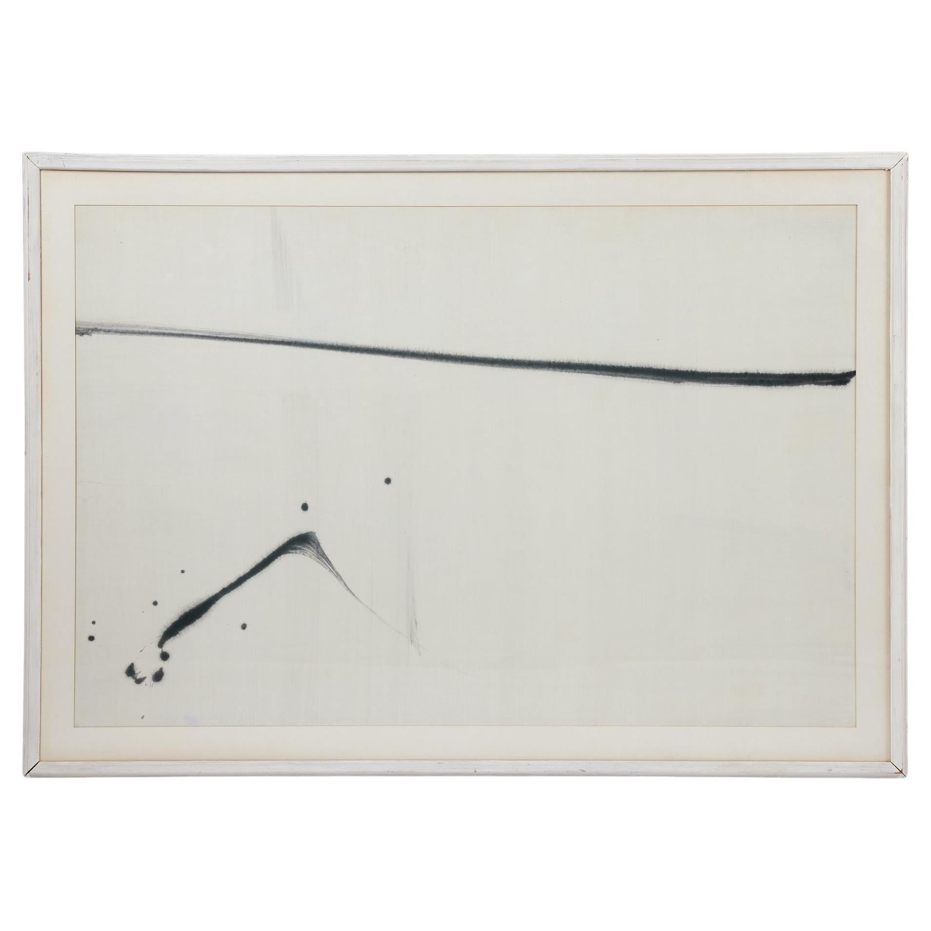 Composition By Rune Hagberg, Sumi Ink, 1960s