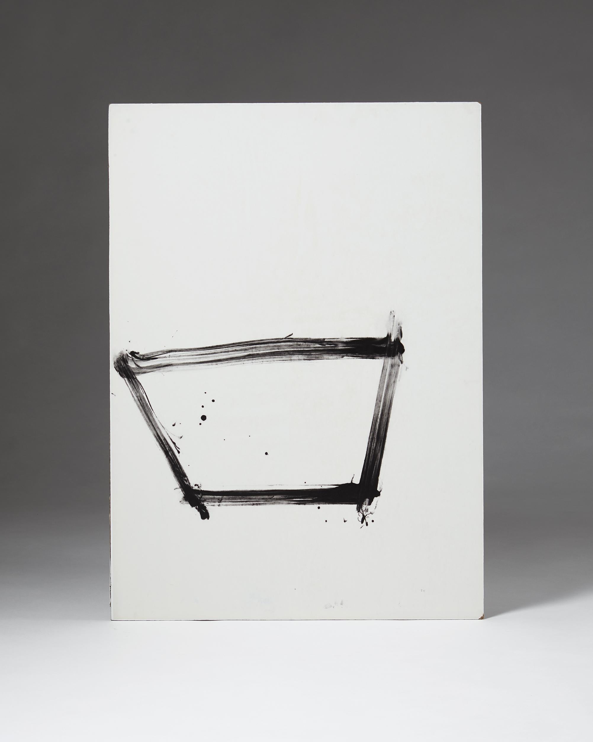 Rune Fredrik Hagberg era un rinomato artista svedese che traeva ispirazione dalla spiritualità del buddismo zen e dalla calligrafia orientale. An He è rappresentato, tra gli altri, al Modern Museum e al Norrköping Art Museum. L'informalismo