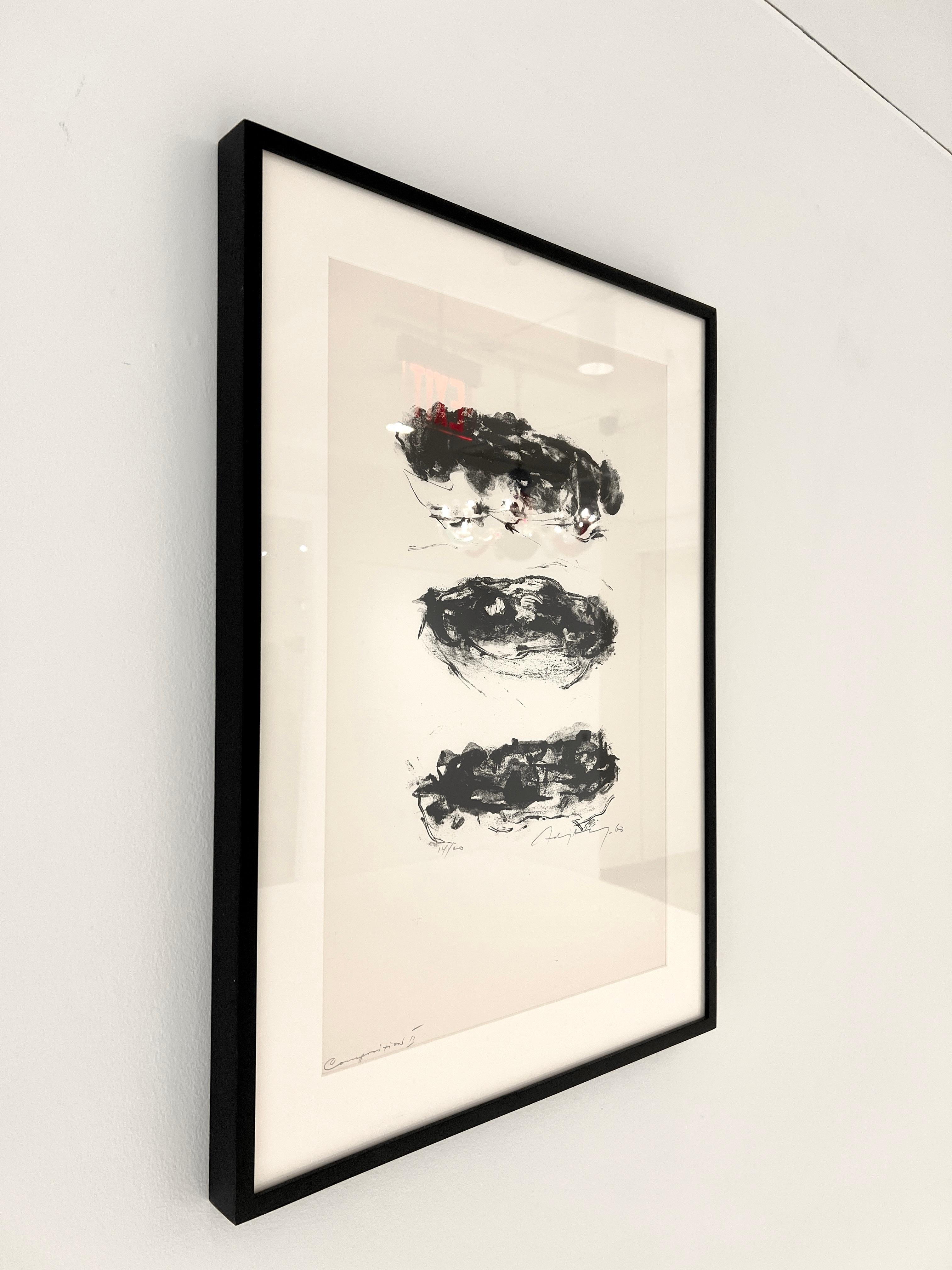 Lithographie 'Komposition II' von Adja Yunkers (amerikanisch) im Angebot