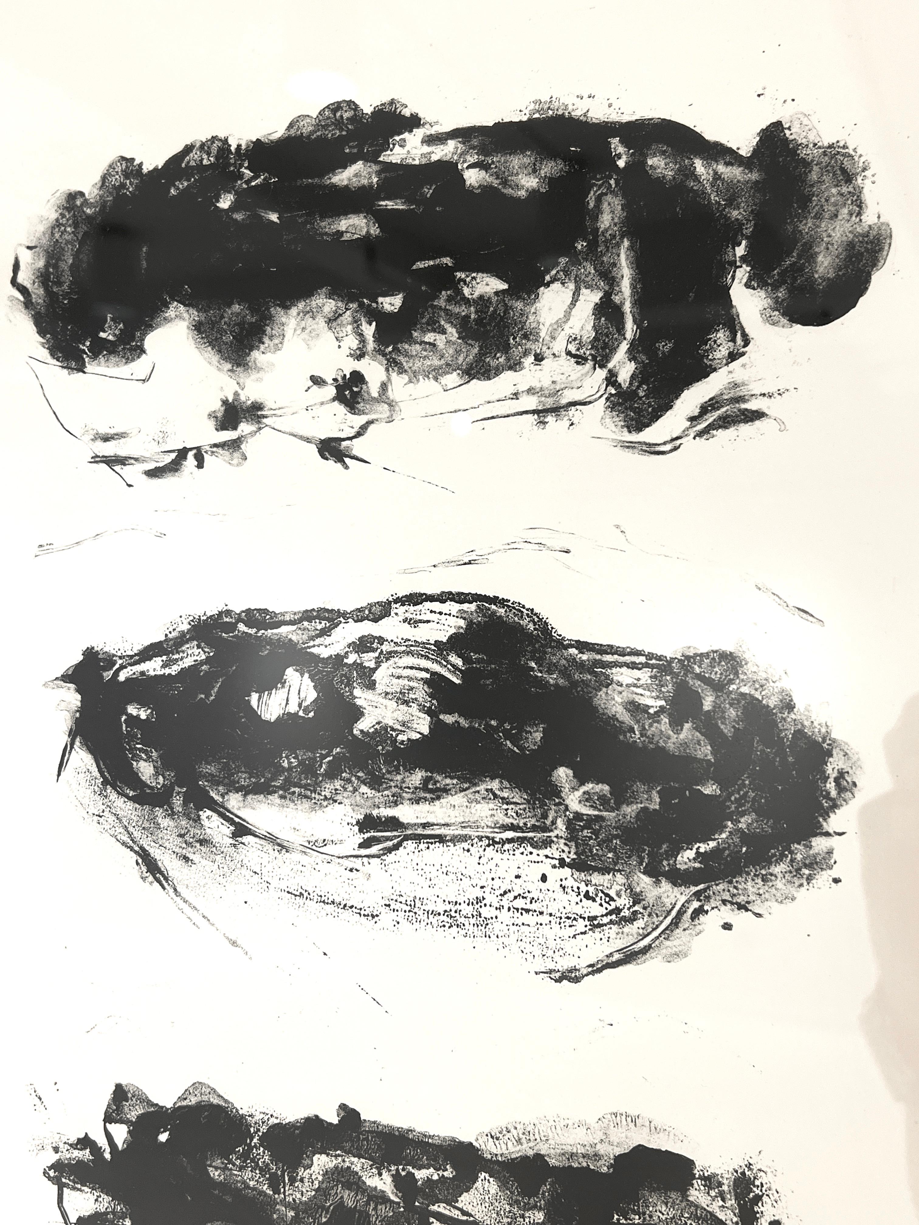 Lithographie 'Komposition II' von Adja Yunkers (20. Jahrhundert) im Angebot