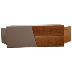 21st Century, Minimalist, European, Coffee table in Lacquer and Oakwood Handmade