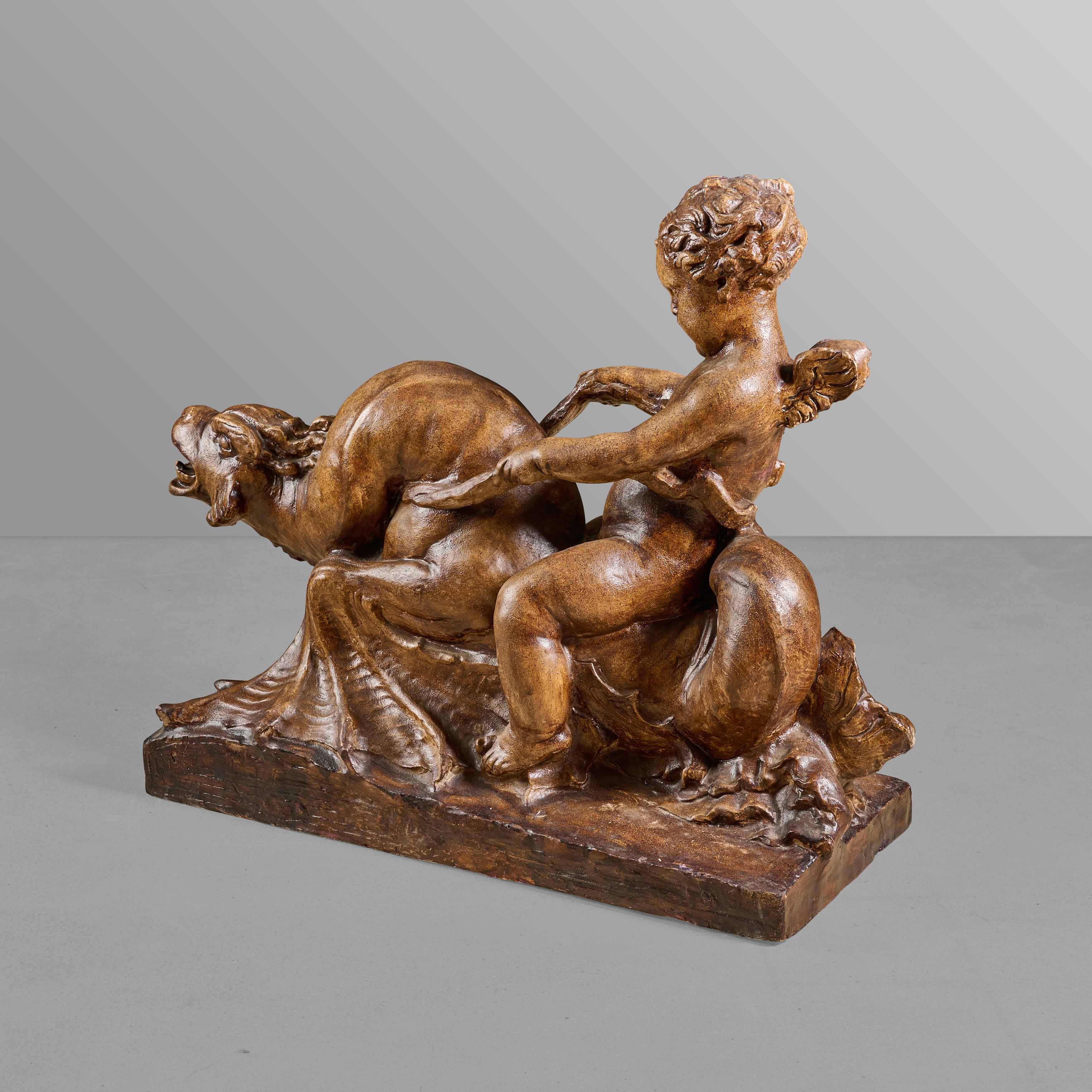 Early 20th Century Composition Maquette for a Fountain For Sale