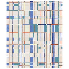 Tappeto Tapis Rouge Multicolore annodato a mano in lana e seta - Composizione VI