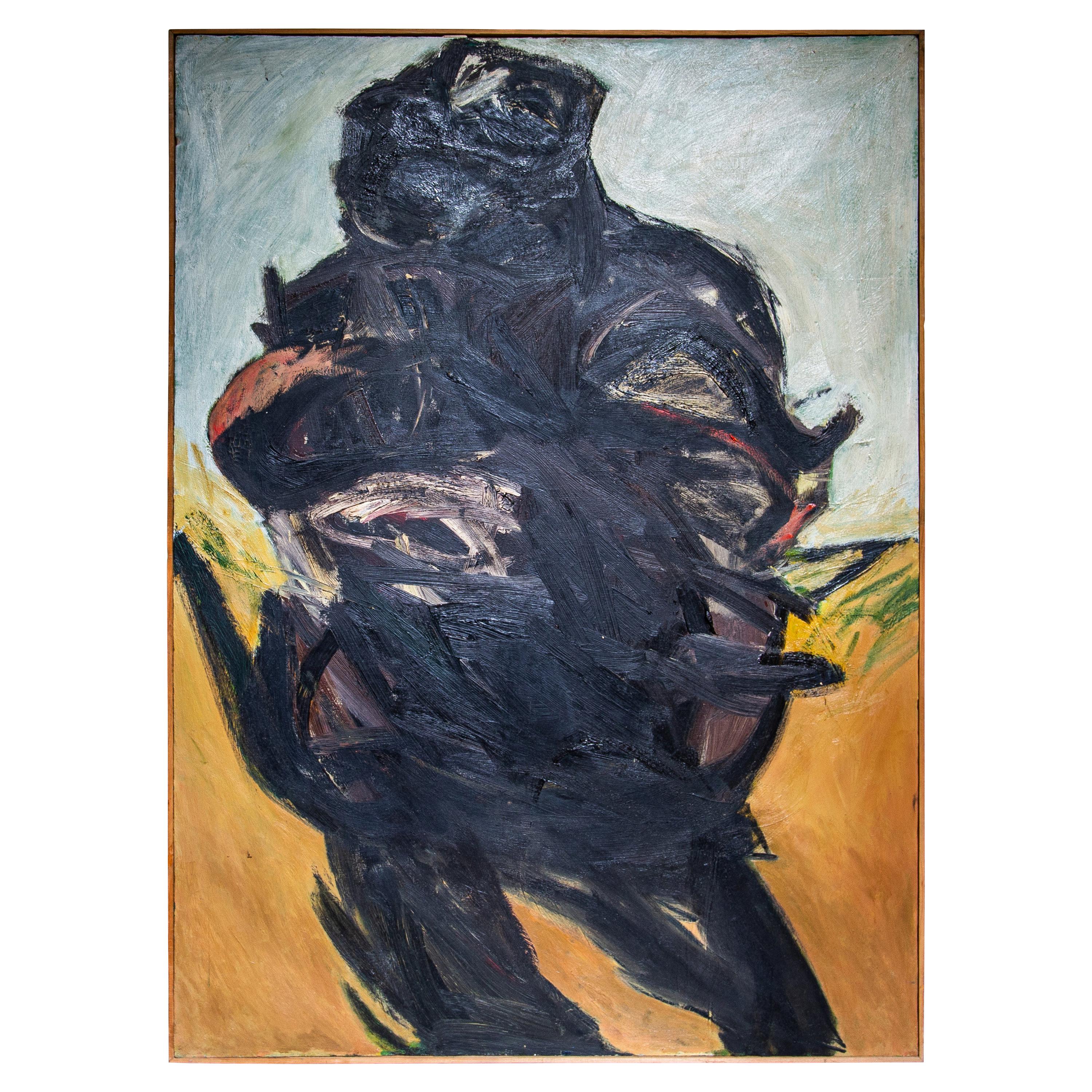 Composition with a Figure by Teddy Millington Drake, circa 1963 For Sale