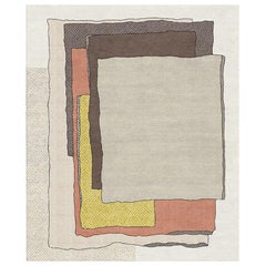 Composition XII.II - Designer Modern Hand Knotted Wool Silk Rug