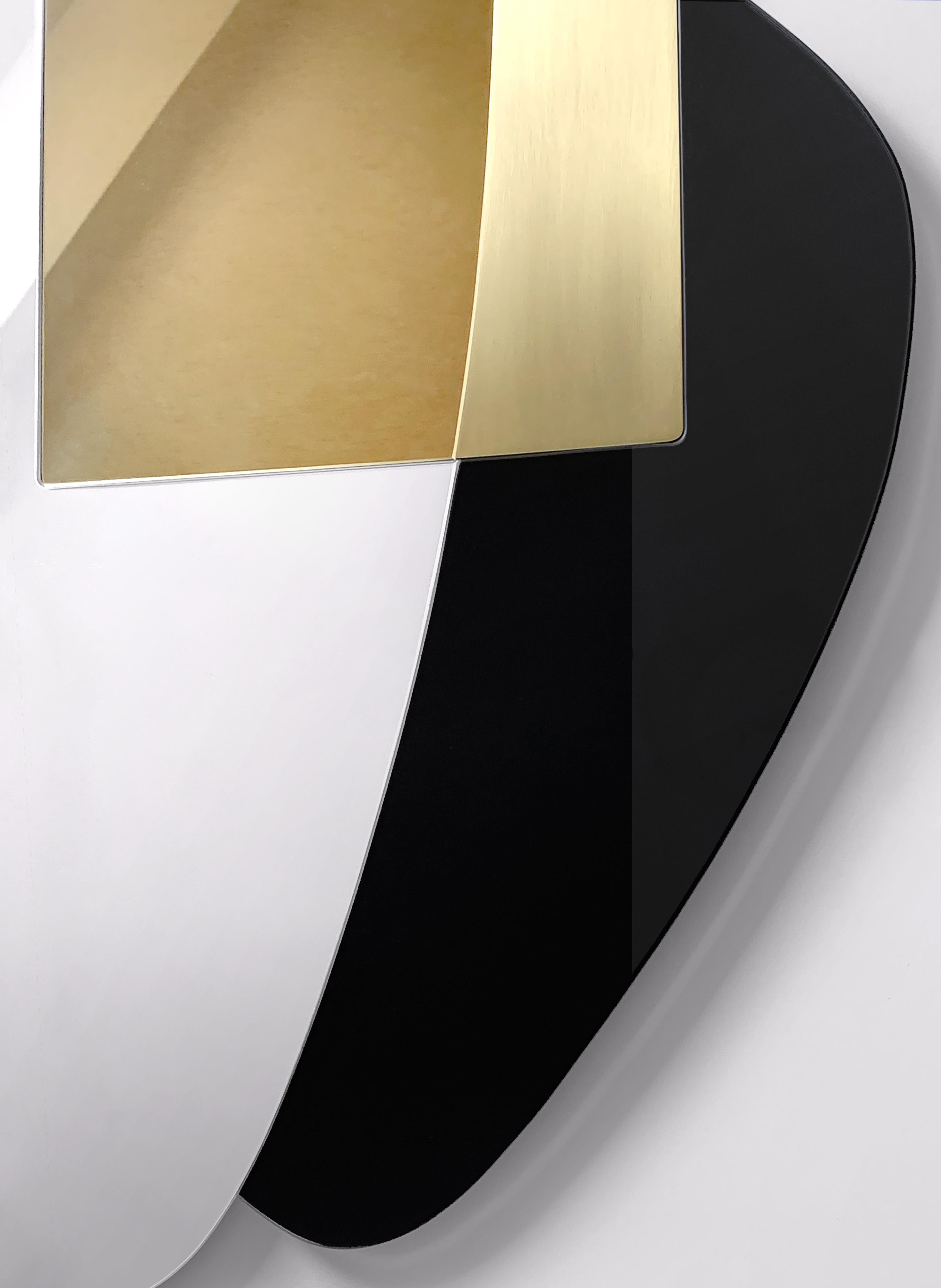 Hand-Crafted Composizione Astratta Contemporary Wall Mirror by Studio Zero For Sale