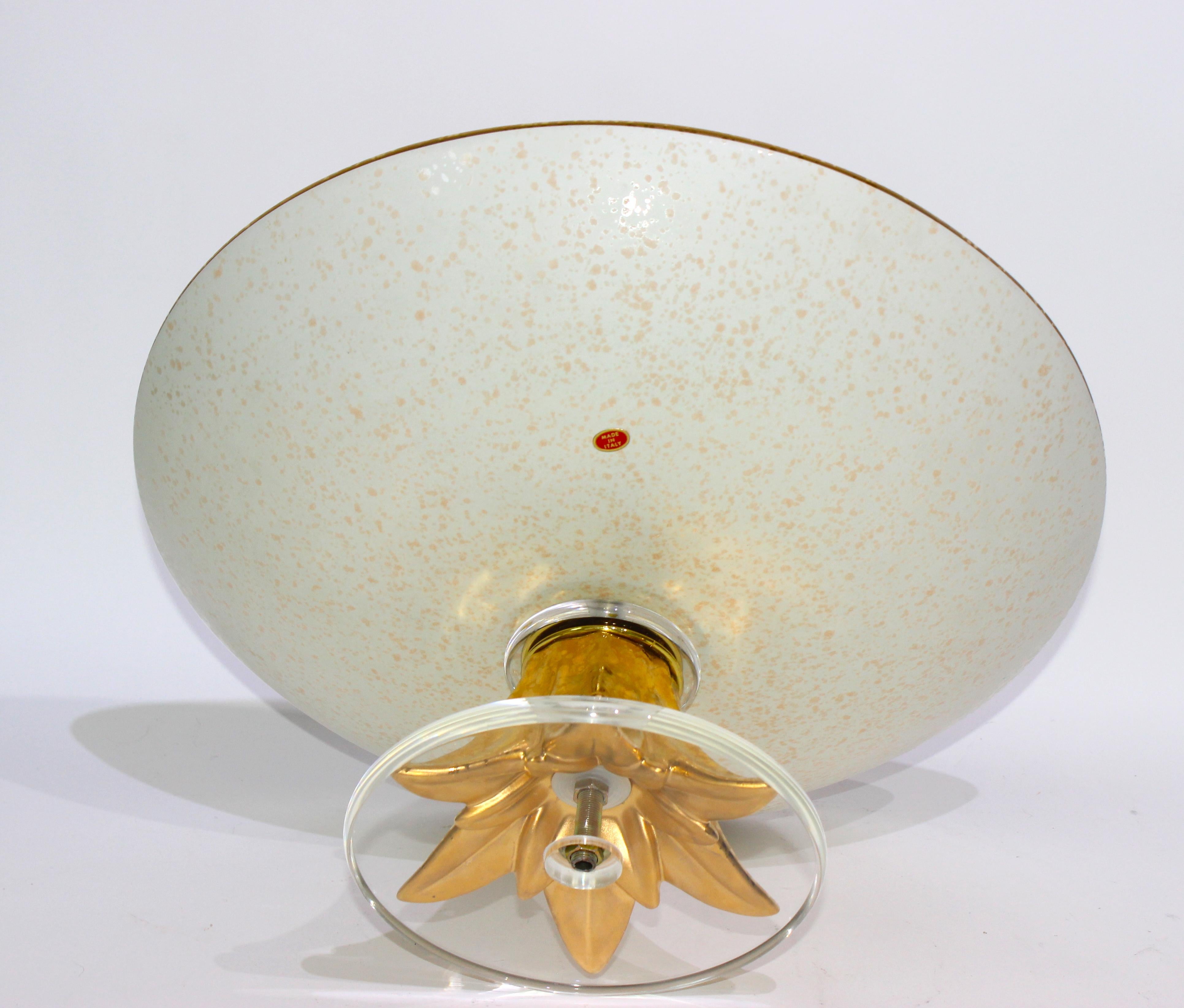 Late 20th Century Italian Glazed Ceramic Compote 