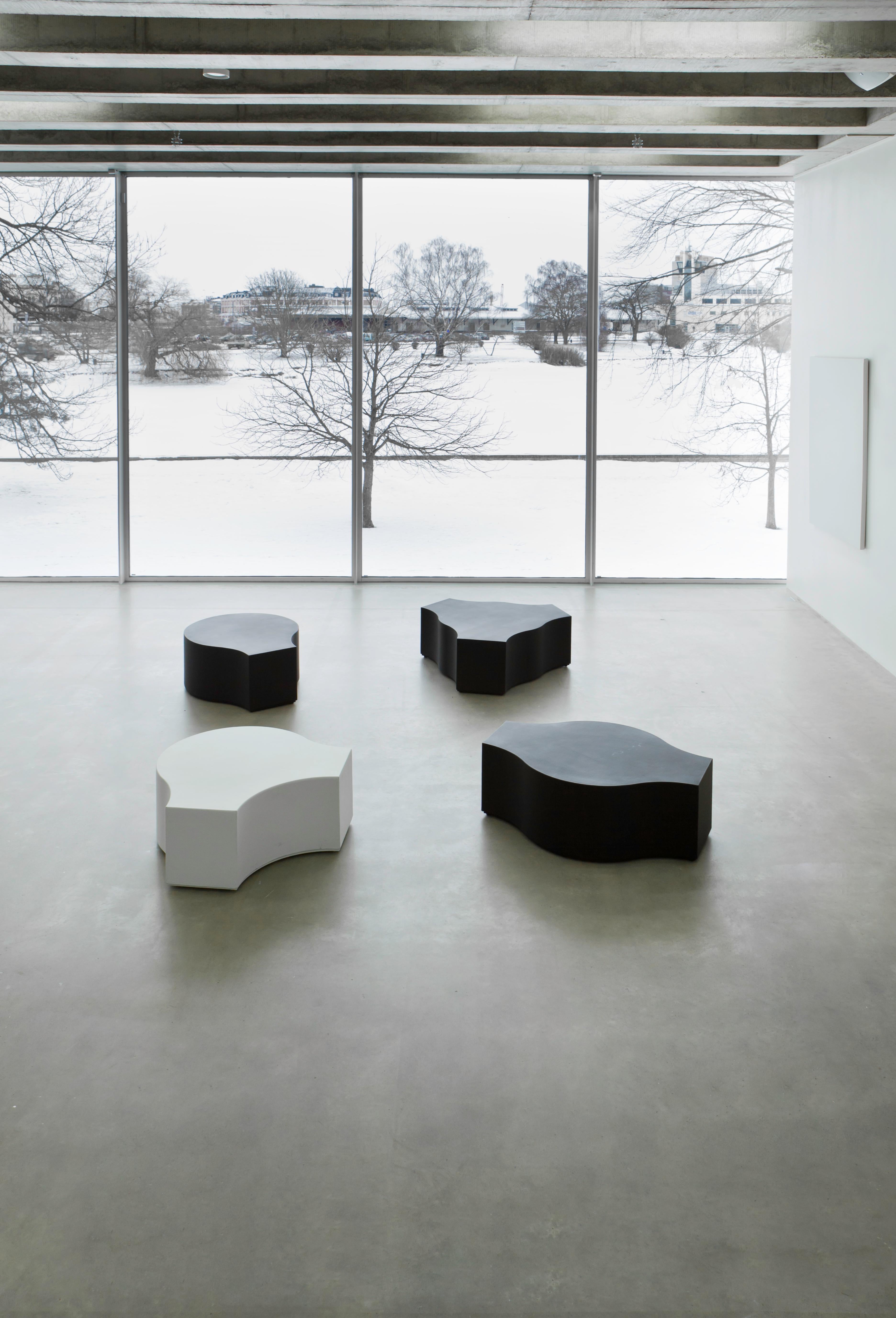 Swedish Compound B pouf in exclusive rubber coated edition For Sale