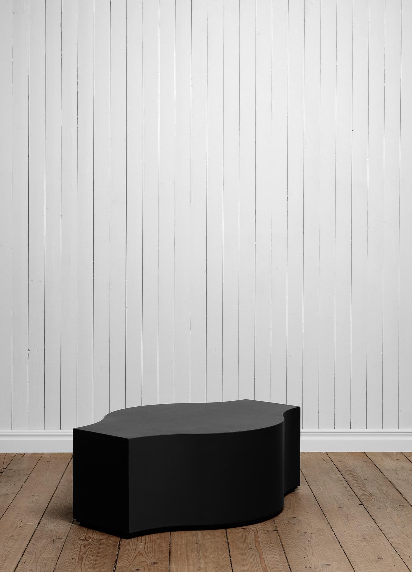 Hand-Painted Compound B pouf in exclusive rubber coated edition For Sale