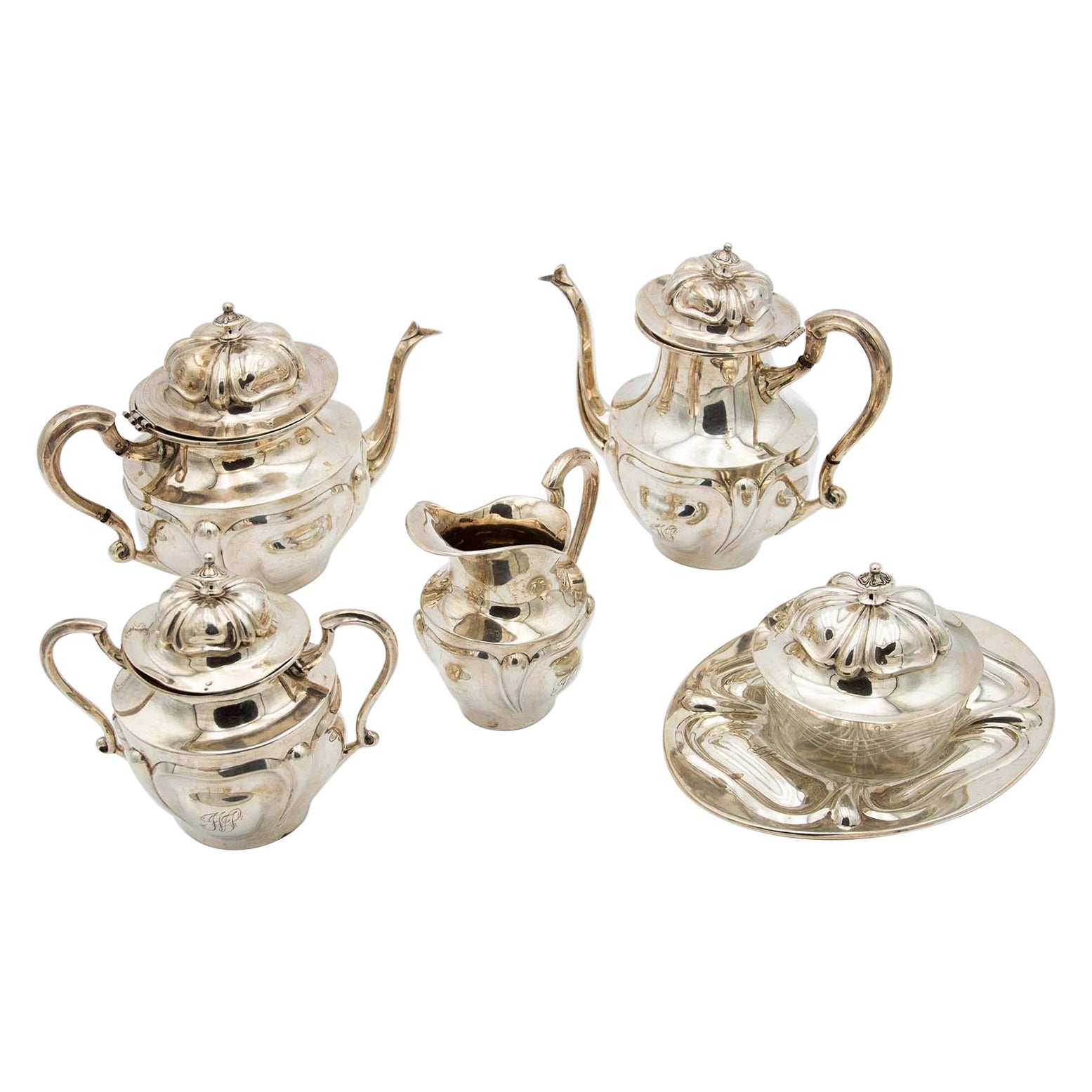 Compound silver tea service