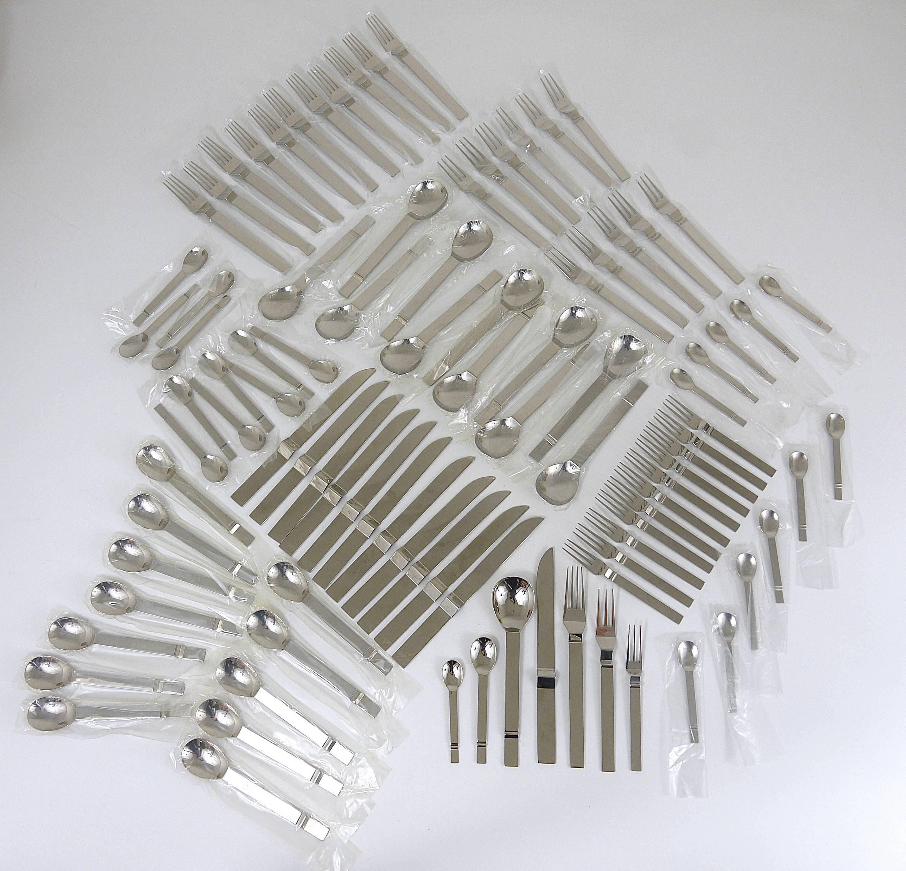 Stainless Steel Comprehensive Flatware Cutlery by Bob Patino for Berndorf, Austria, 1990s