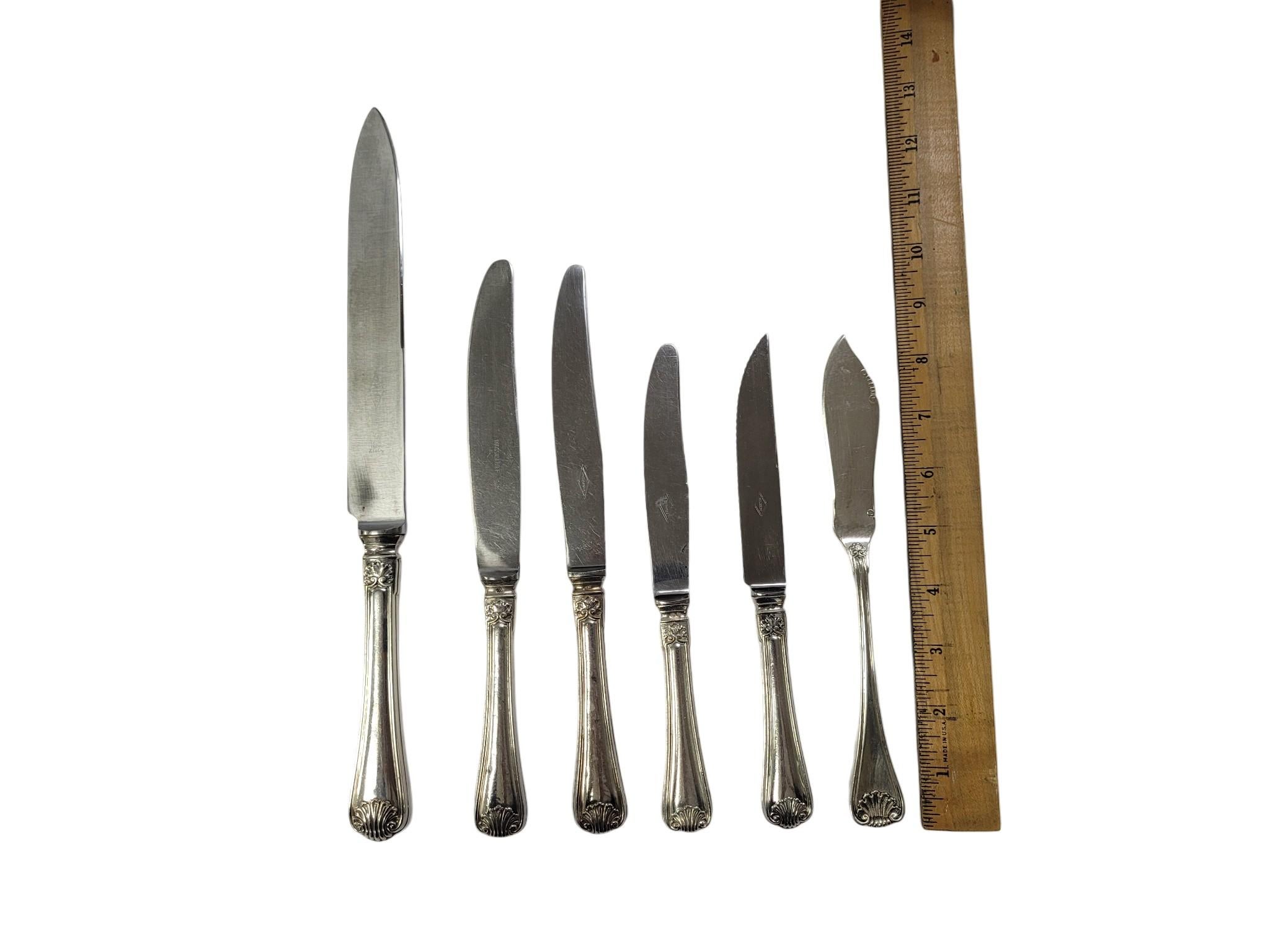 Sterling Silver 114 Piece Set of Rosmüller & Comp. 800 Silver Flatware Set, Pforzheim, Germany For Sale