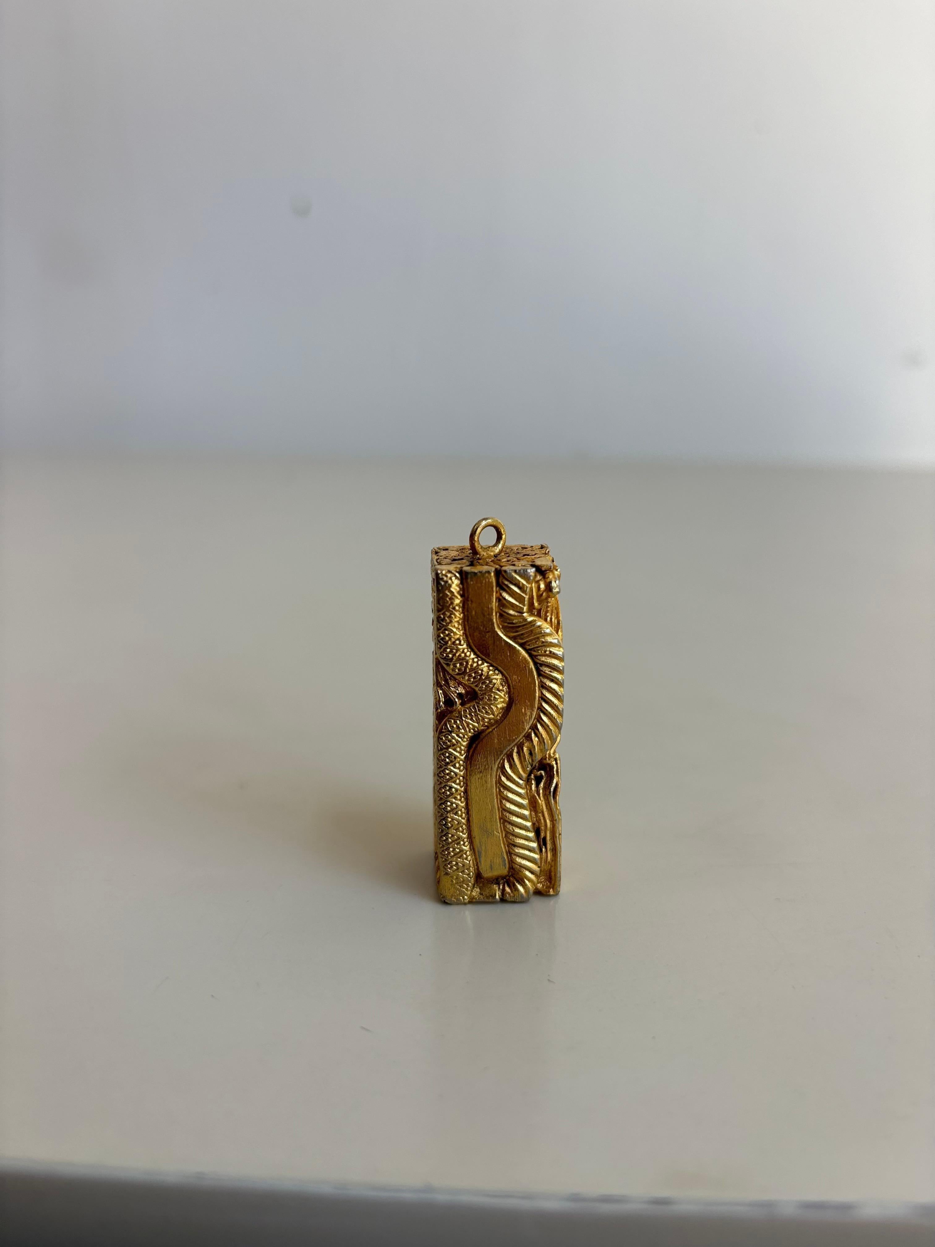 Brass Compression attributed to Pomodoro For Sale