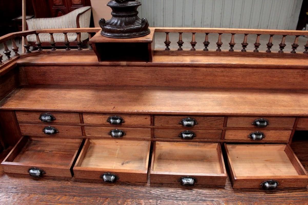 Oak Pharmacy Counter – Early 20th Century For Sale 3