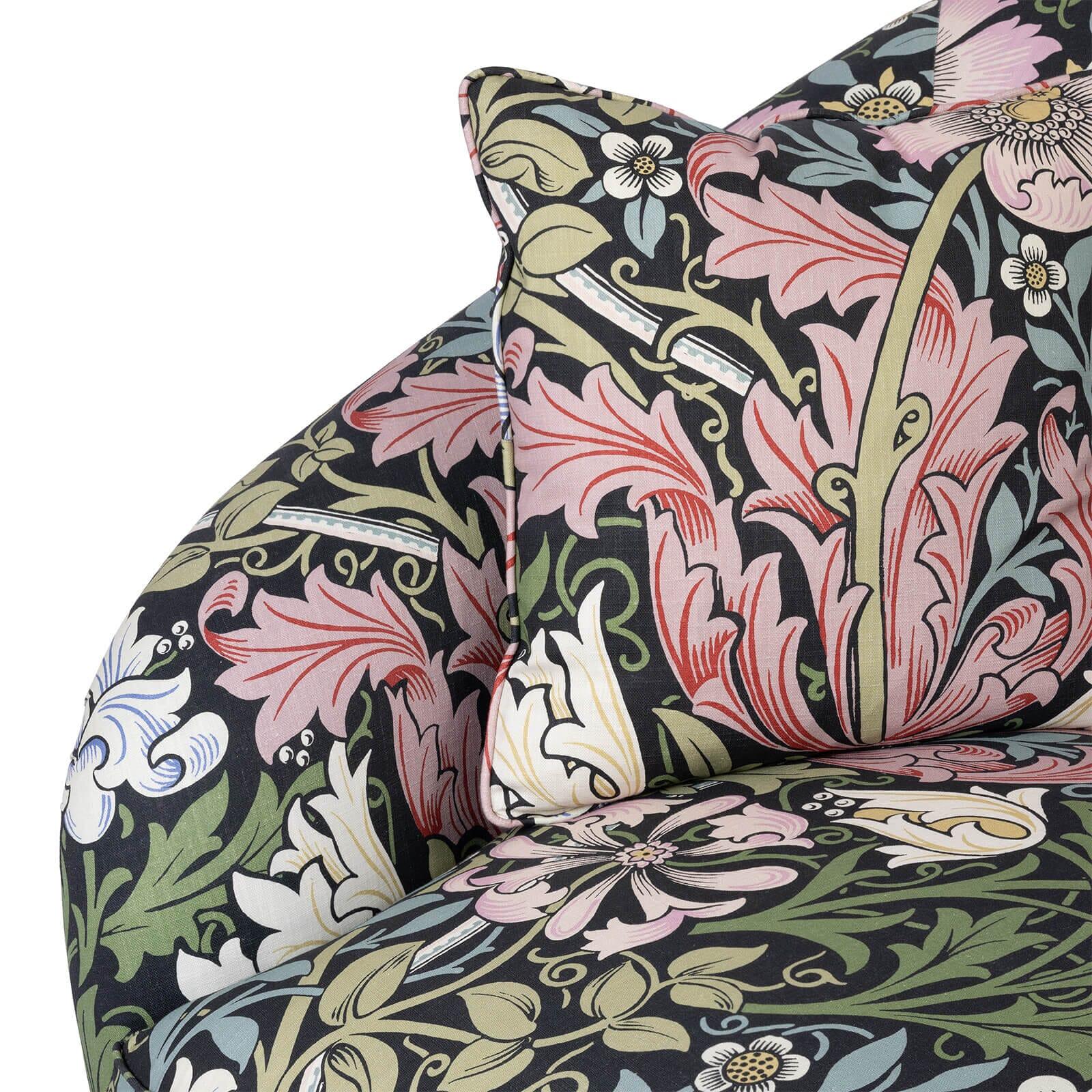 Loveseat COMPTON en lin de coton - Onyx Neuf - En vente à New York, NY
