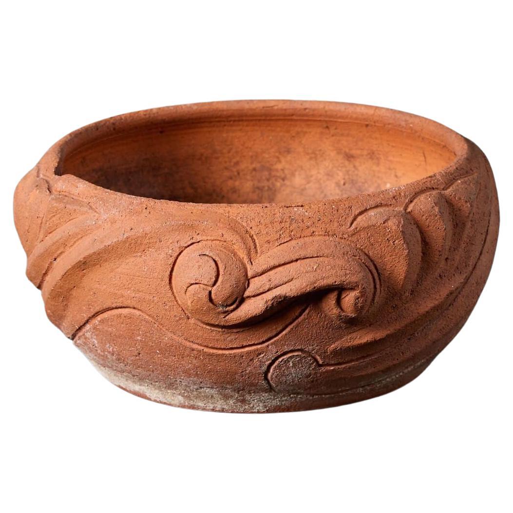 Compton Pottery Celtic Style Terracotta Pot For Sale