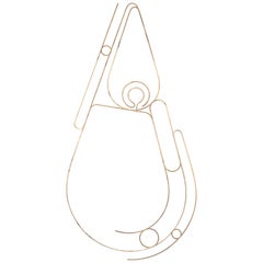 Compulsion Diagram by Rodger Stevens, Kinetic Sculpture in Brass, 2016