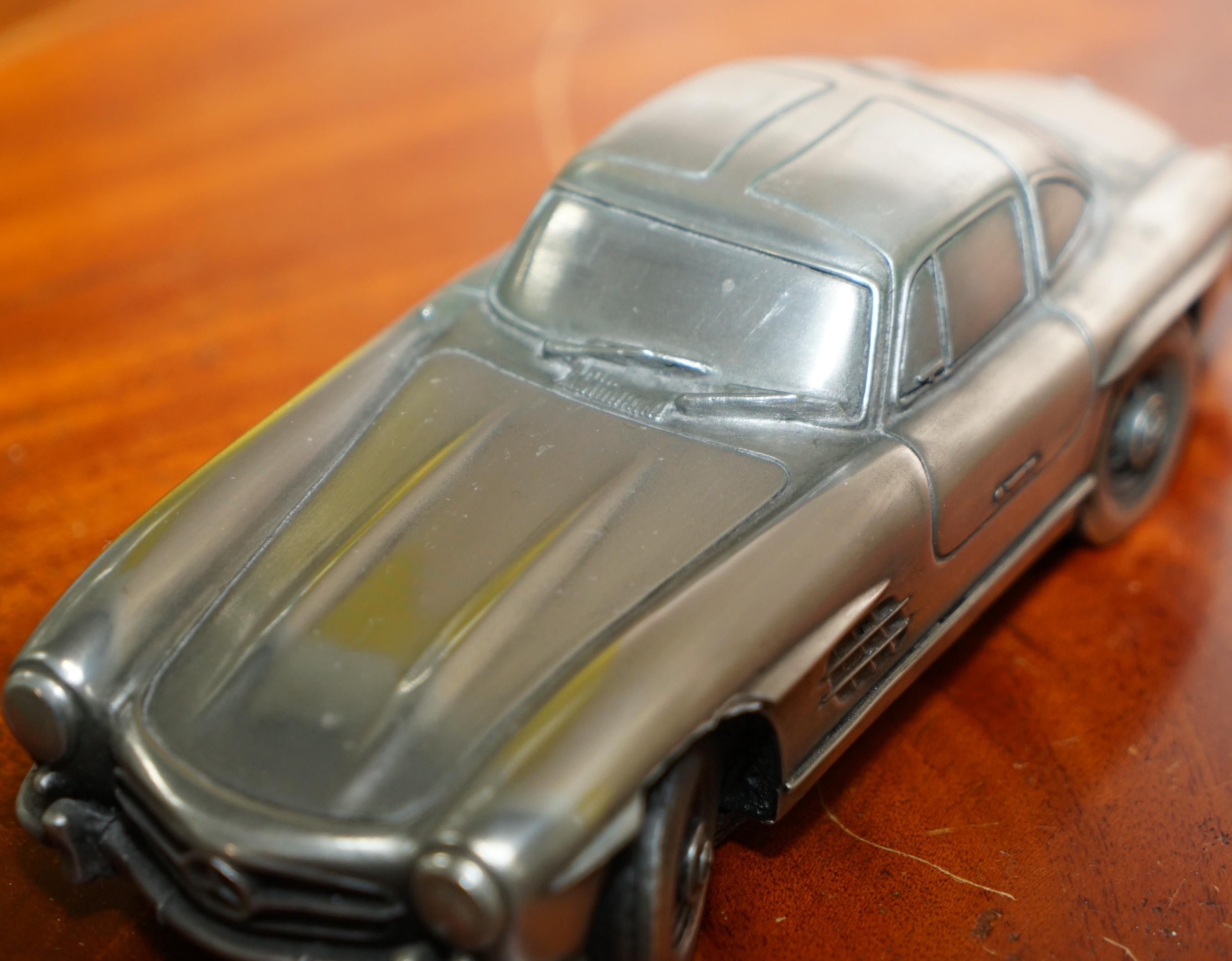 Hand-Crafted Compulsion Gallery Pewter a Mercedes Benz Gullwing Coupe 300SL 1954-1957 Car