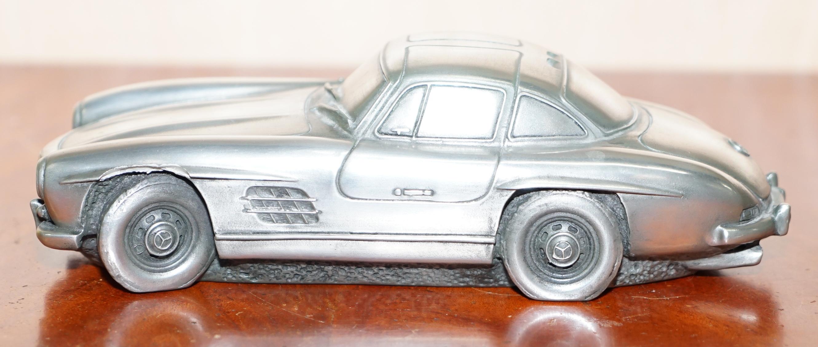 20th Century Compulsion Gallery Pewter a Mercedes Benz Gullwing Coupe 300SL 1954-1957 Car