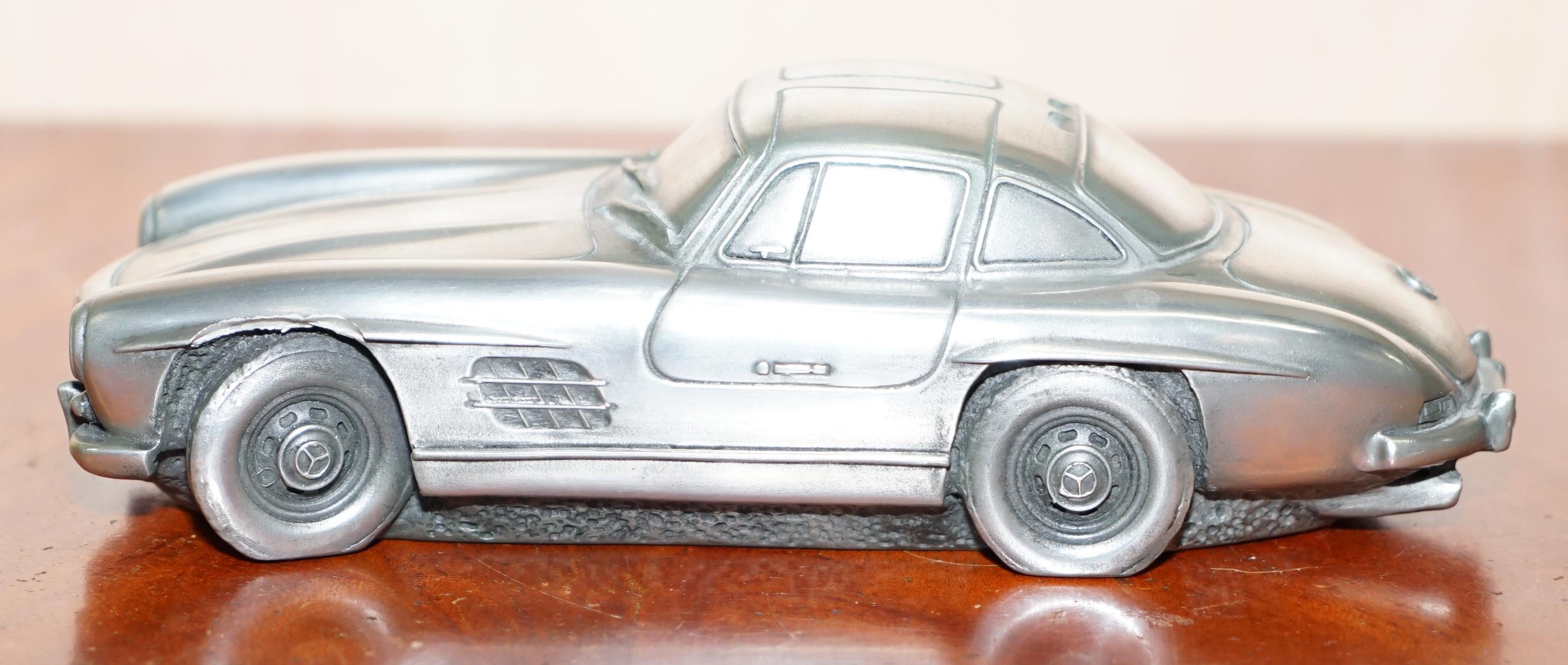 Compulsion Gallery Pewter a Mercedes Benz Gullwing Coupe 300SL 1954-1957 Car In Good Condition In West Sussex, Pulborough