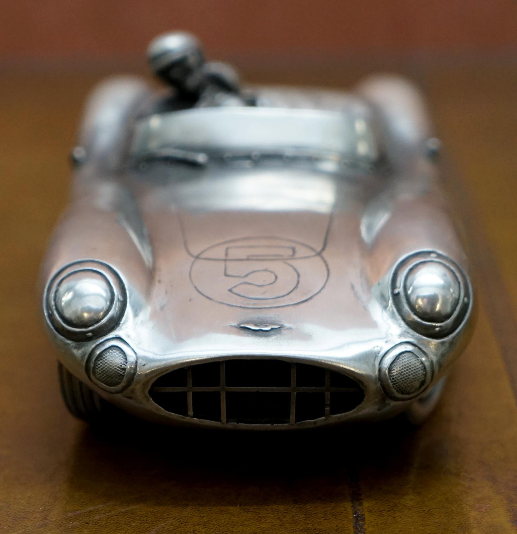 English Compulsion Gallery Pewter Large Aston Martin DBR1 Car Model 1959 Le Mans Racing