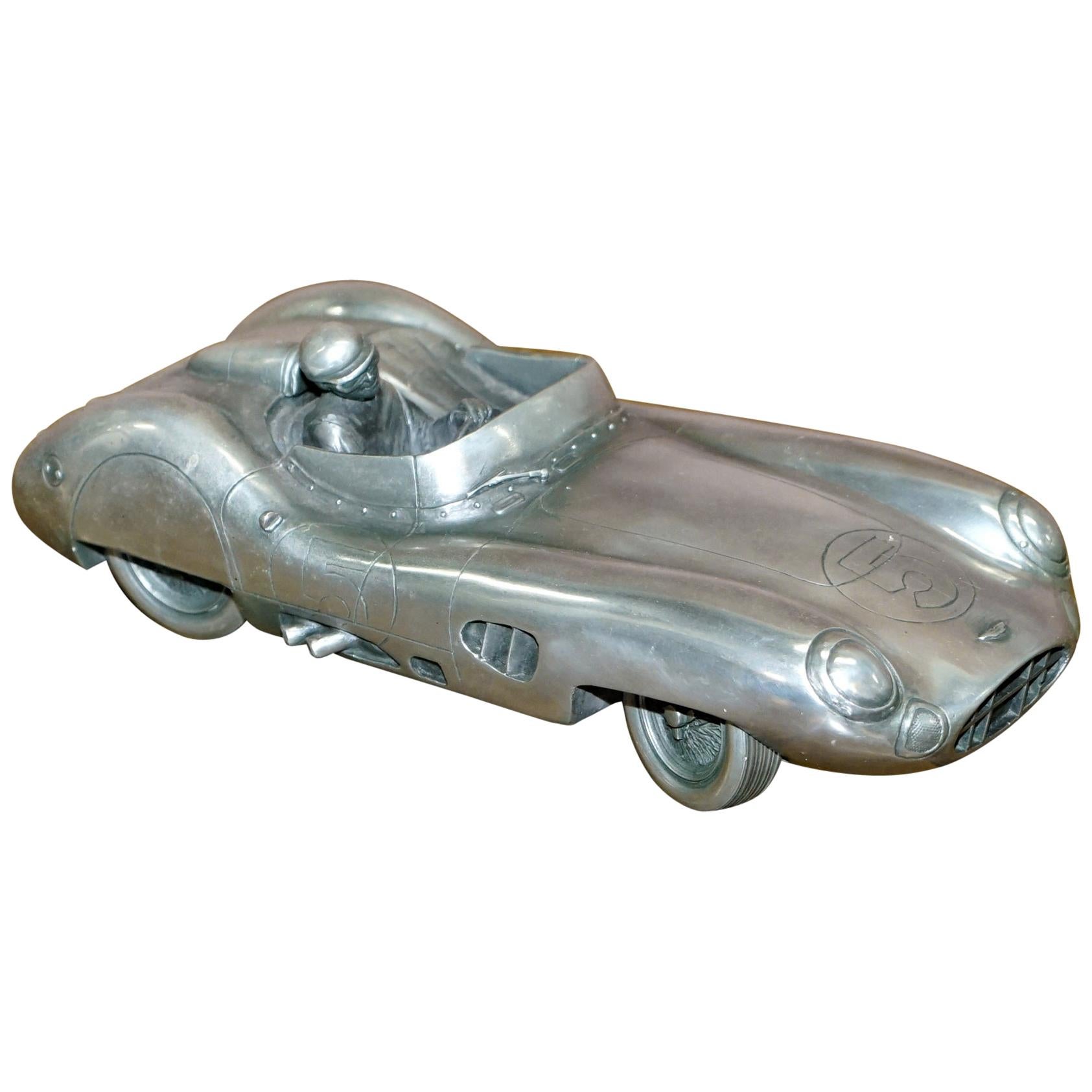 Compulsion Gallery Pewter Large Aston Martin DBR1 Car Model 1959 Le Mans Racing