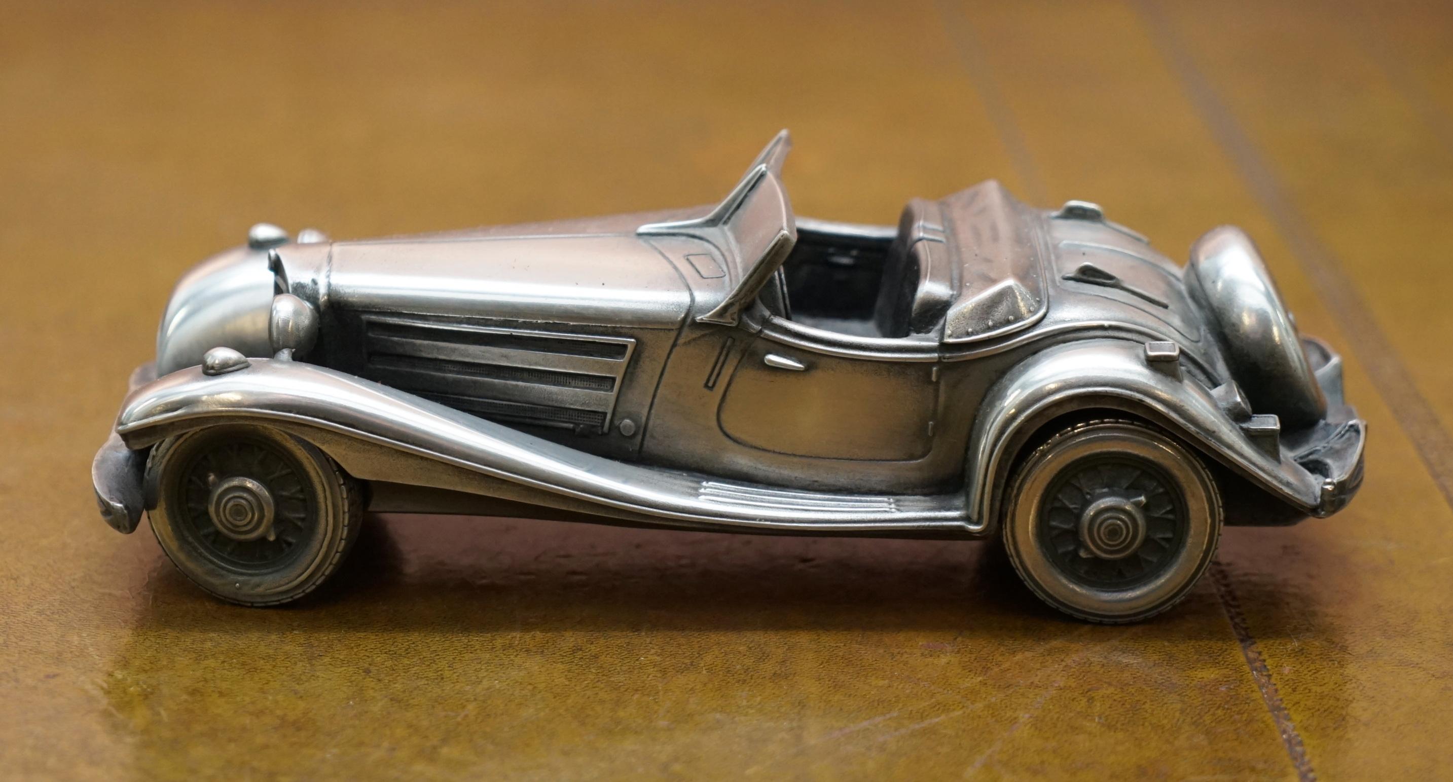 English Compulsion Gallery Pewter Medium 1939 Mercedes Benz 540K Special Roadster Car