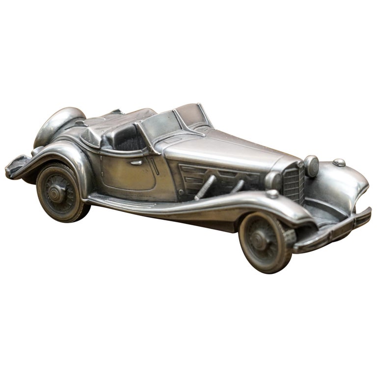 Compulsion Gallery Pewter Medium 1939 Mercedes Benz 540k Special Roadster Car At 1stdibs