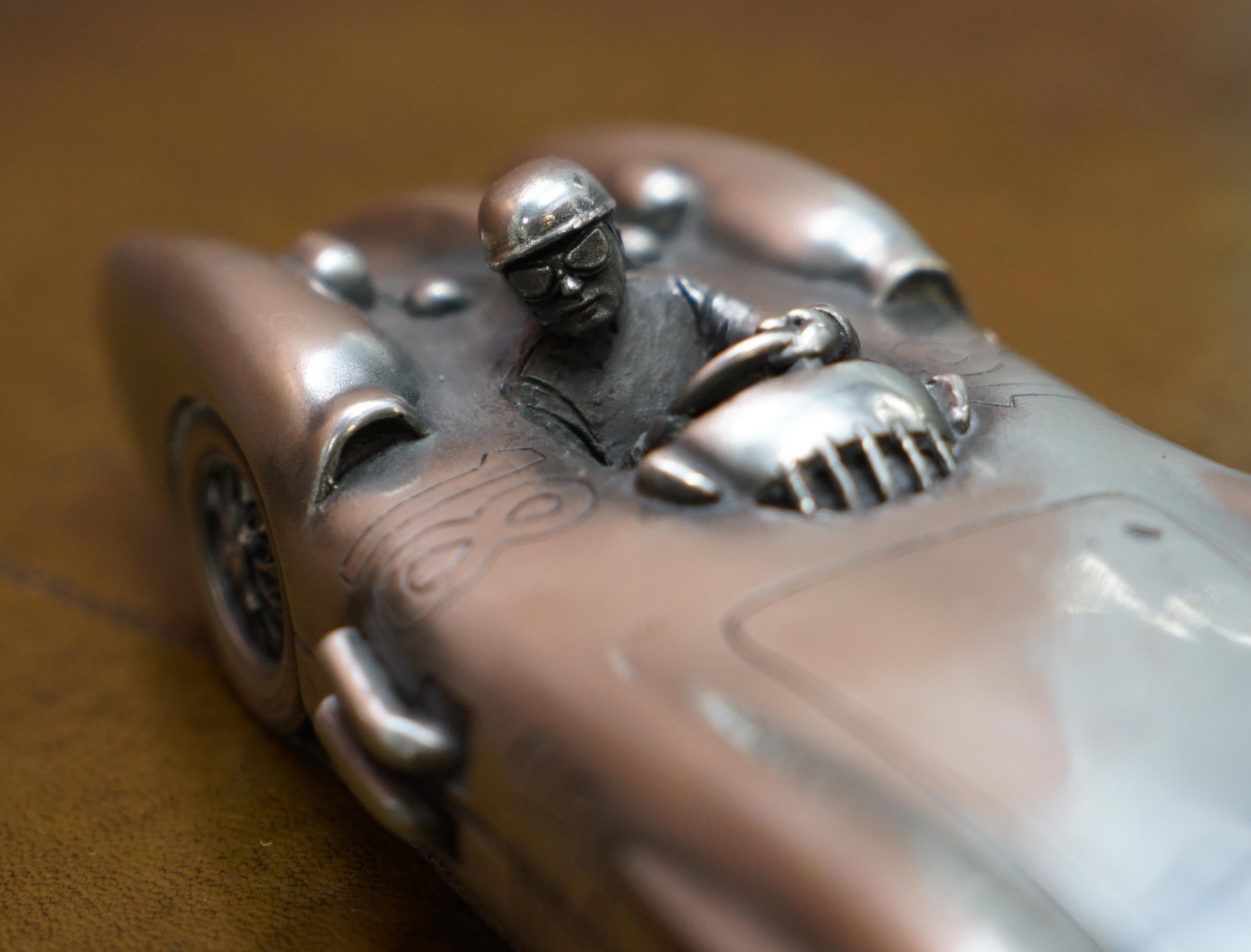English Compulsion Gallery Pewter Mercedes Benz W196 300SLR 1954-55 Racing Car Small