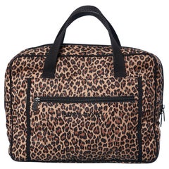 Computer bag in leopard printed nylon Sonia Rykiel