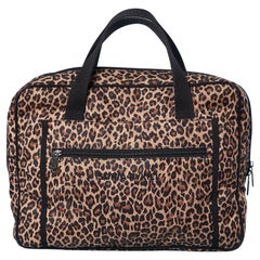 Computer bag in leopard printed nylon Sonia Rykiel 