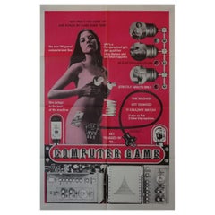 Vintage Computer Game, Unframed Poster, 1969