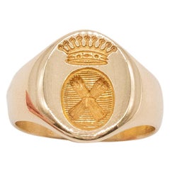 Comtale Signet Ring 18 Carats Gold