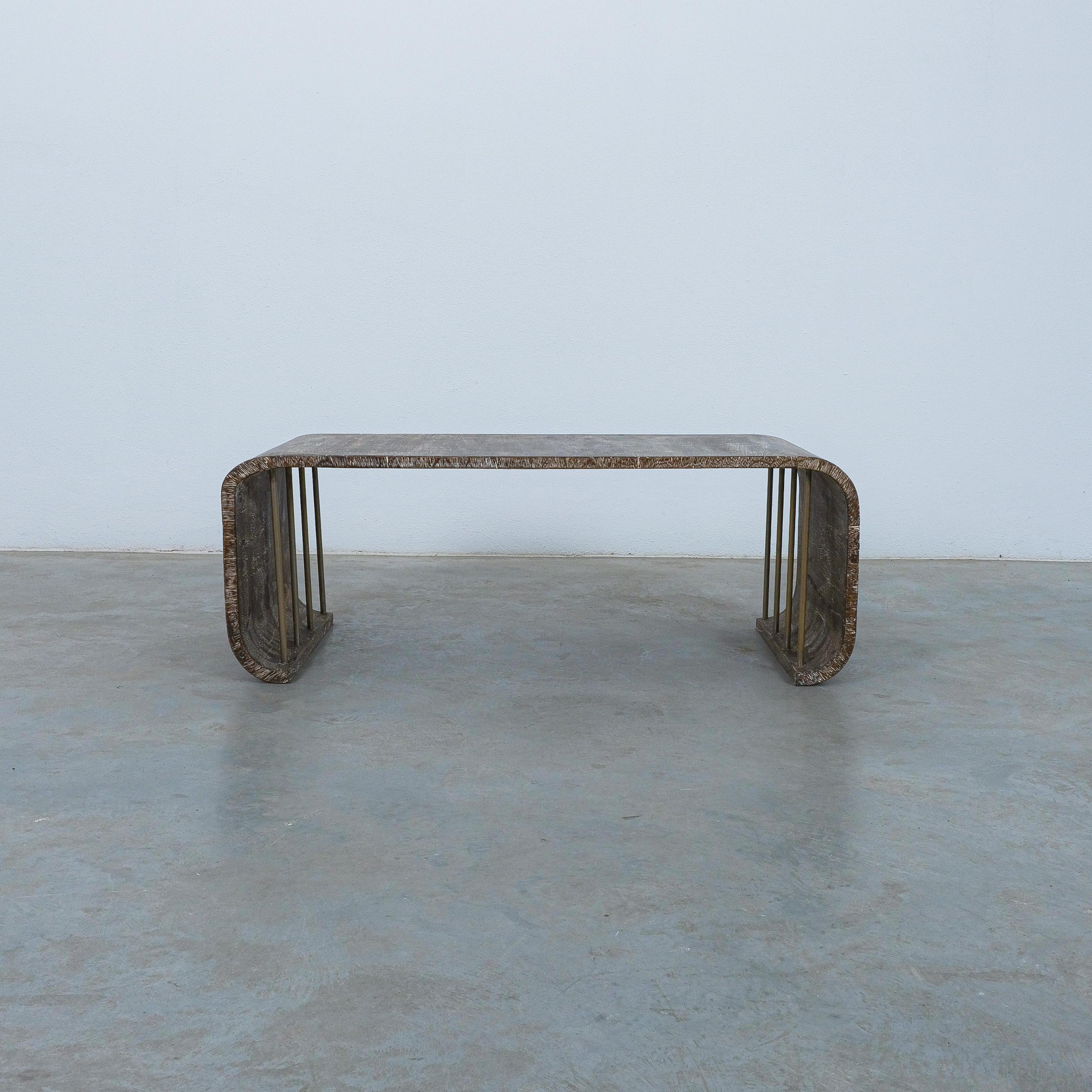 Comté Coffee Table From Cerused Oak, Argentina, 1940 For Sale 3