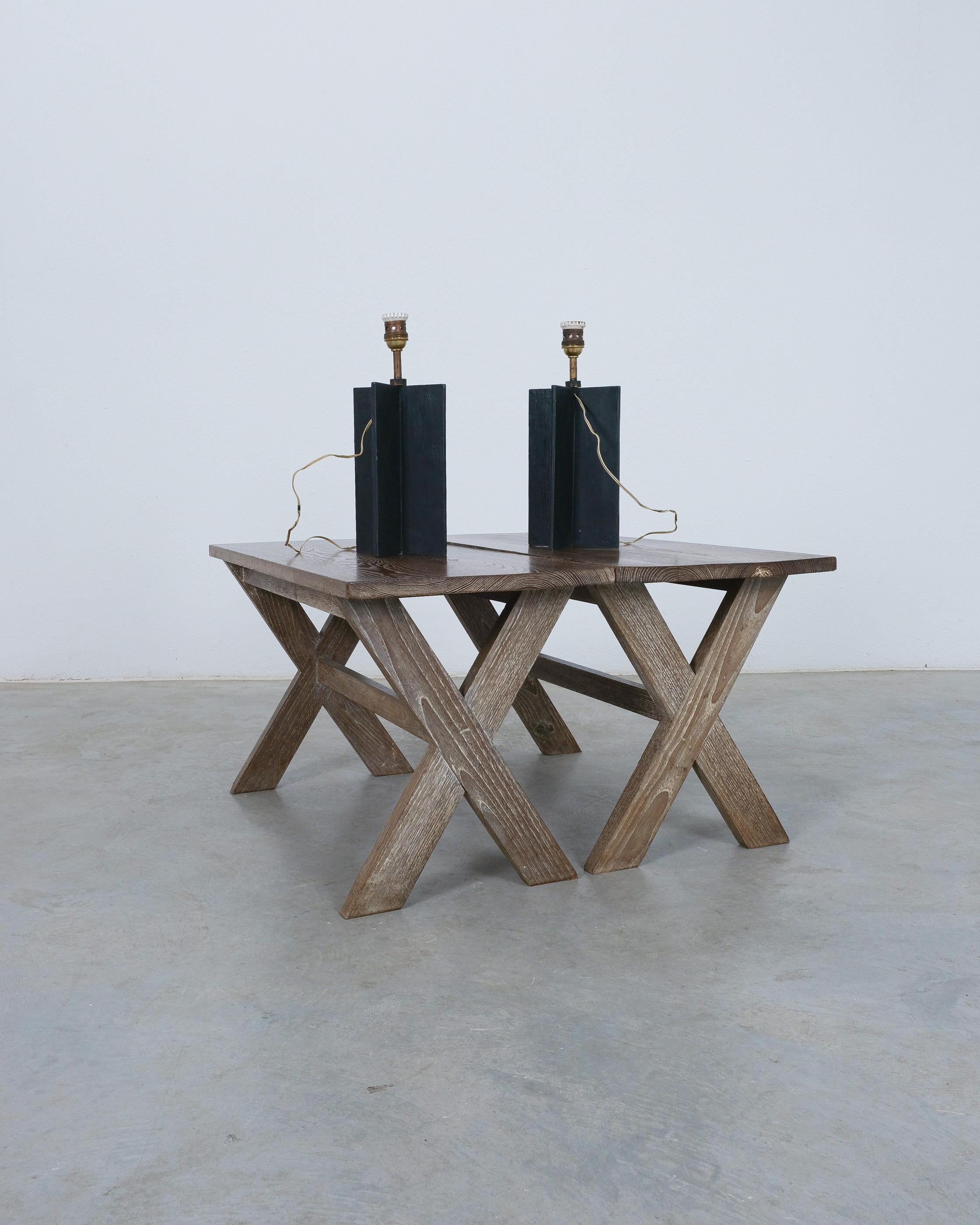 Comté Croisillon Table Lights 1940 In Good Condition For Sale In Vienna, AT