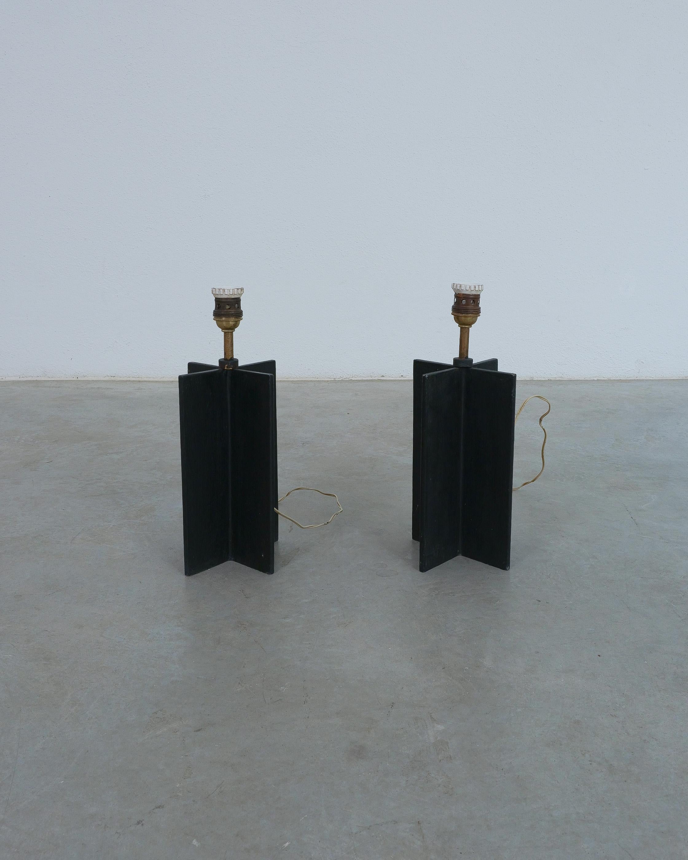 Comté Croisillon Table Lights 1940 For Sale 1