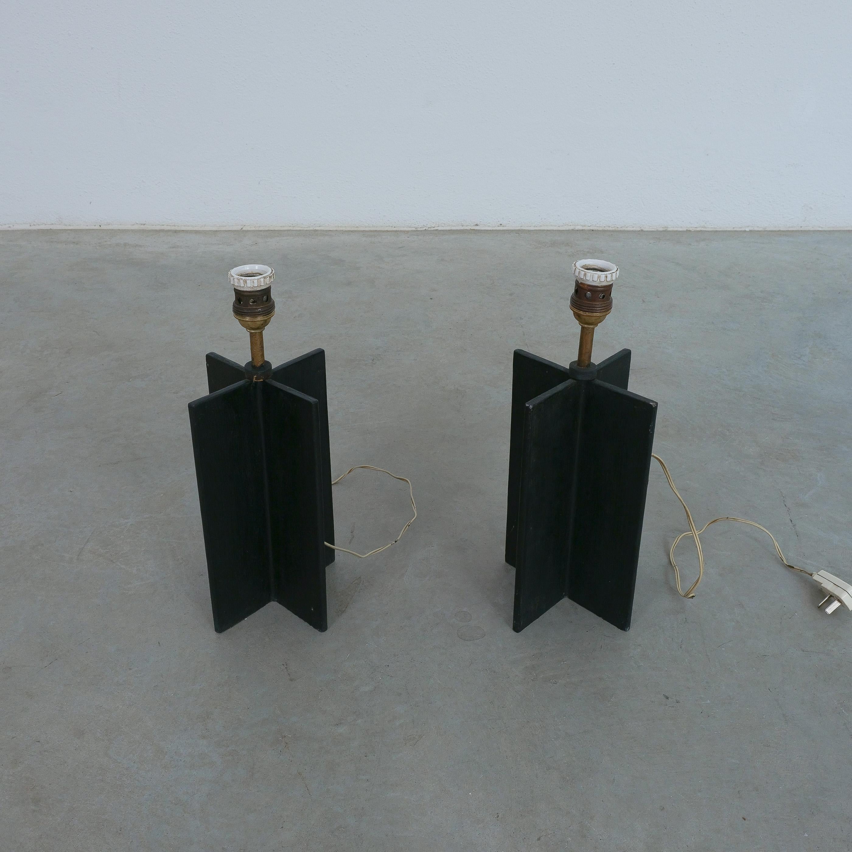 Comté Croisillon Table Lights 1940 For Sale 2