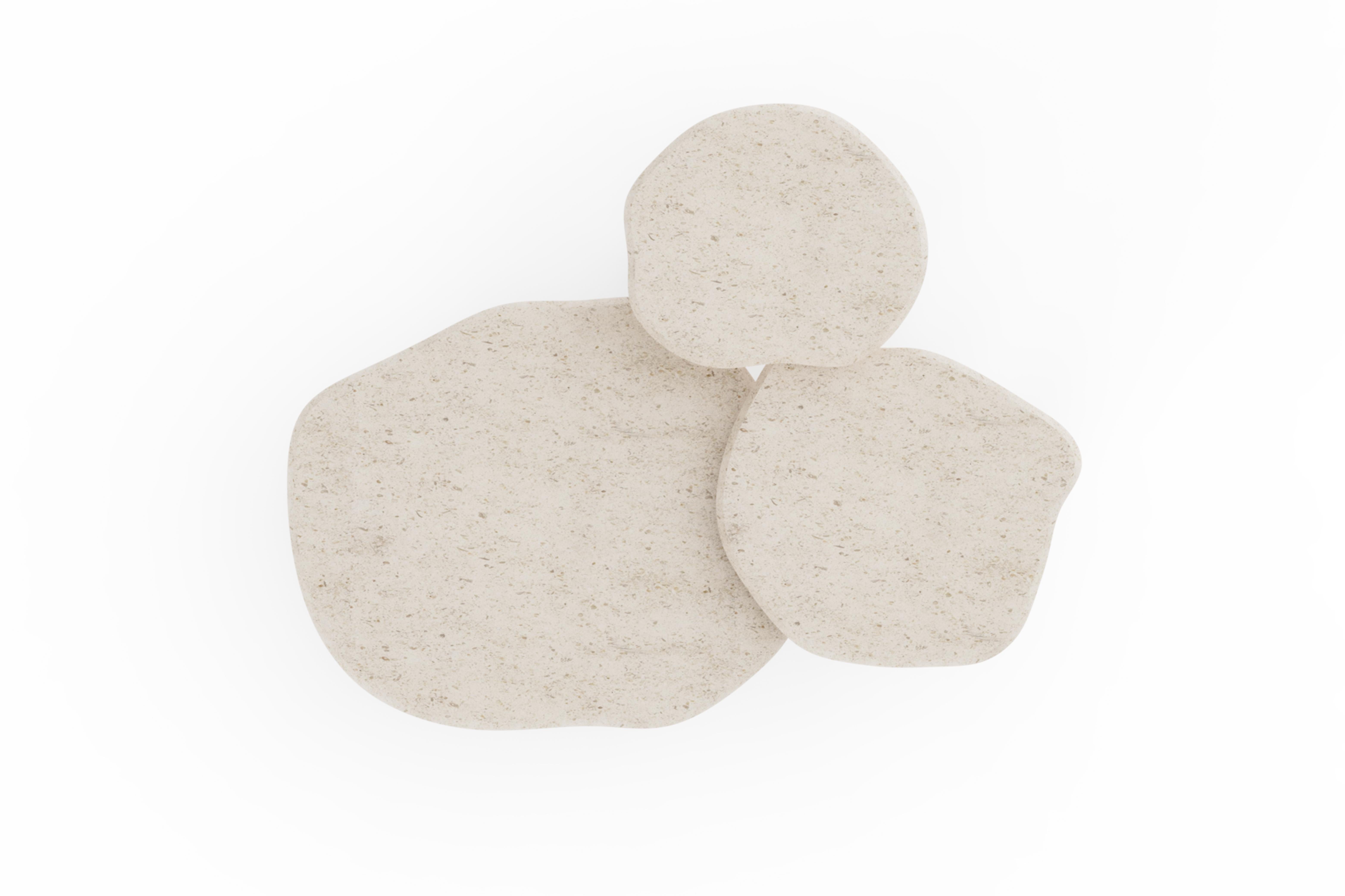Set/3 Saara Nesting Coffee Tables, Contemporary Collection, Handcrafted in Portugal - Europe by Greenapple.

The Saara marble coffee table set is a tribute to Africa’s scenic beauty and historical heritage. Its organic design mirrors the contours of
