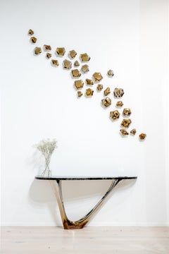 Contemporary Set of 18 'Kamyki' Mirrors by Zieta, Gold