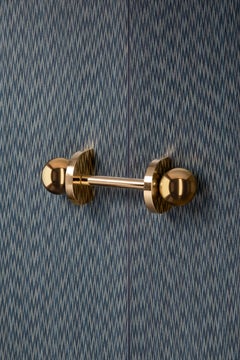 Uma sideboard, in fabric and plywood, by Serena Confalonieri for Medulum