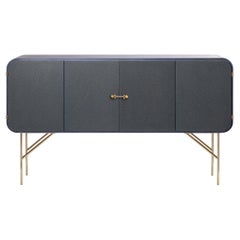 Comtempory Sideboard Credenza in Fabric Effect Essence and Plywood