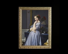 Comtesse d'Haussonville, after Neoclassical Oil Painting by Artist Jean Ingres