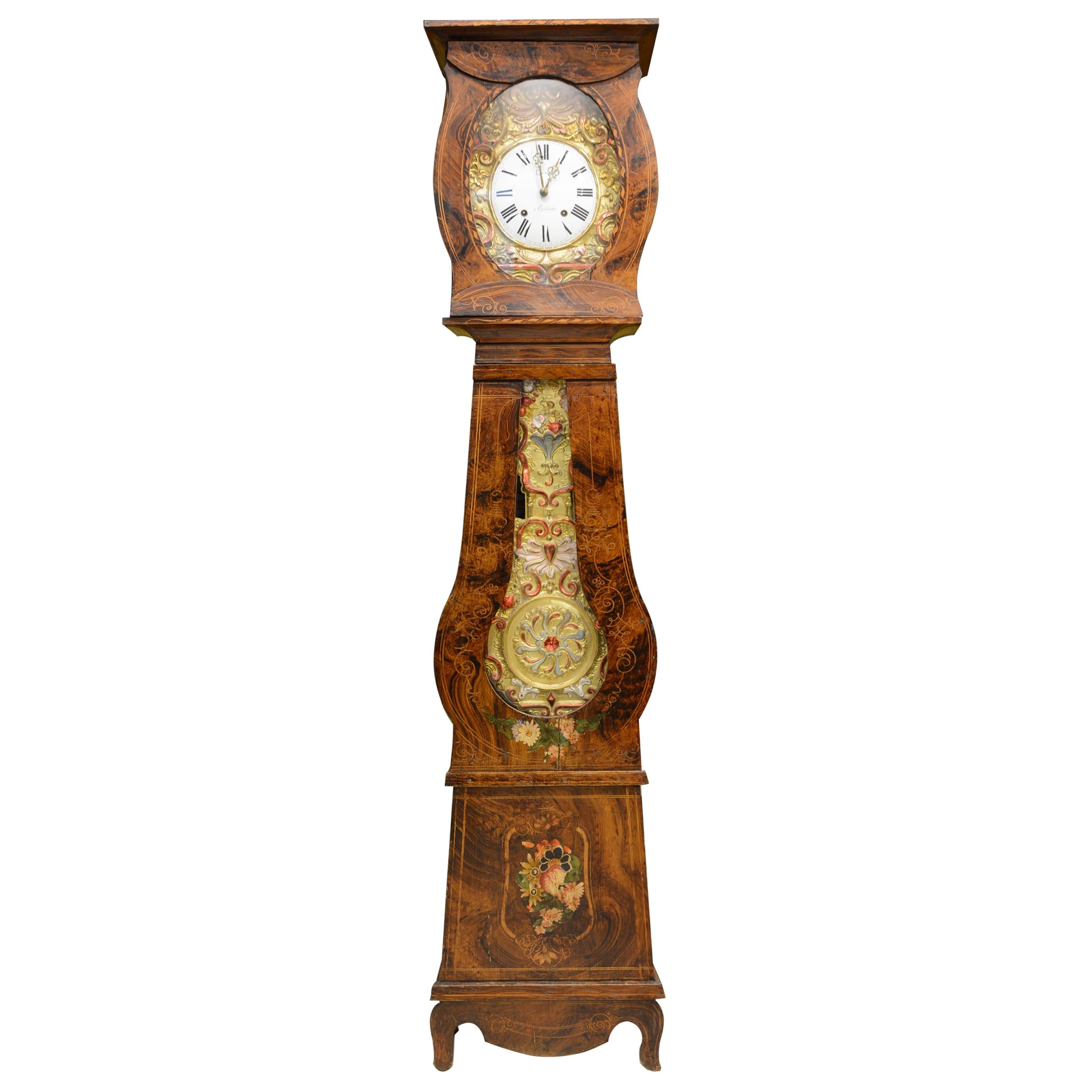 Balancier horloge pendulum French Comtoise coq clock uhr Morbier 18 e copie 2 