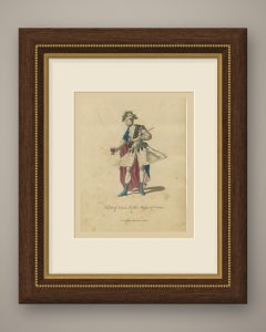 Comus in Milton's Masque of Comus, Georgian Stage Costume, Jefferys Print, 1757