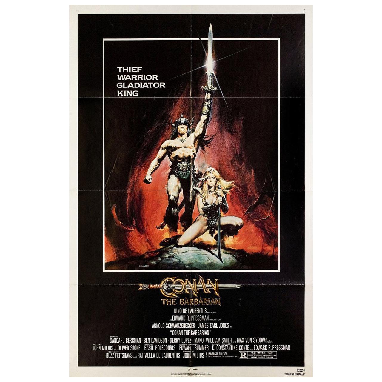 Conan the Barbarian 1982 U.S. One Sheet Film Poster