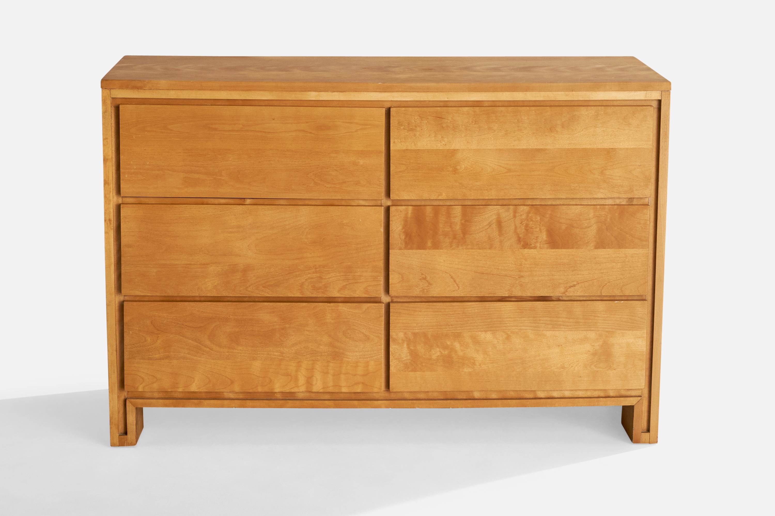 Mid-Century Modern Conant Ball, Dresser, Maple, USA, 1950s